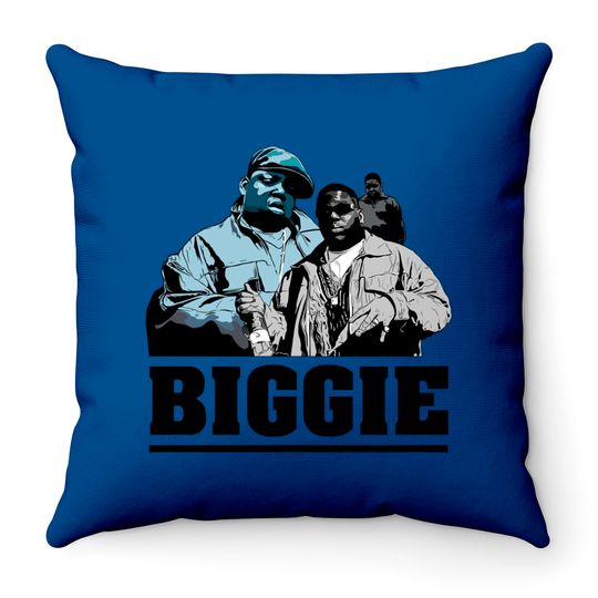 Biggie - Biggie Smalls - Throw Pillows