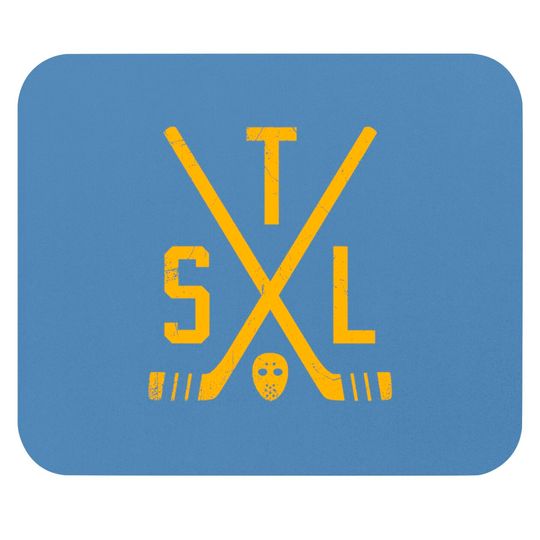 STL Retro Sticks - Blue - St Louis - Mouse Pads