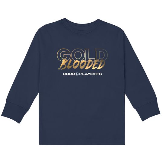 Gold blooded Warriors  Kids Long Sleeve T-Shirts