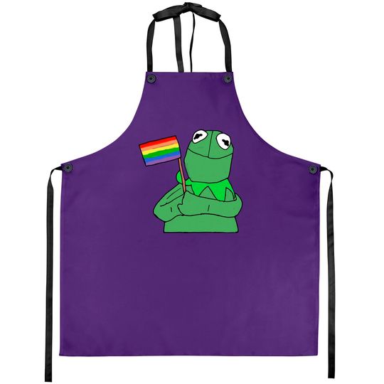 Gay Pride Kermit - Kermit - Aprons