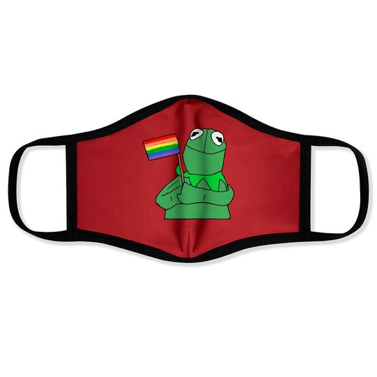 Gay Pride Kermit - Kermit - Face Masks