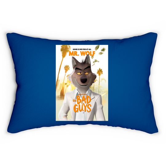 The Bad Guys Movie 2022, Mr Wolf  Classic Lumbar Pillows