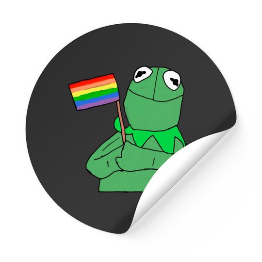 Gay Pride Kermit - Kermit - Stickers