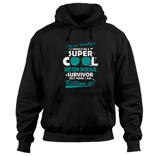 Batten Disease Awareness Super Cool Survivor - In This Family No One Fights Alone - Batten Disease Awareness - Hoodies