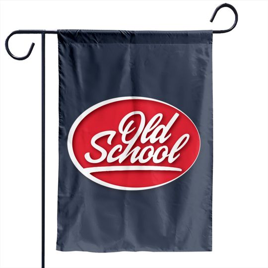 Old School logo - Old School - Garden Flags