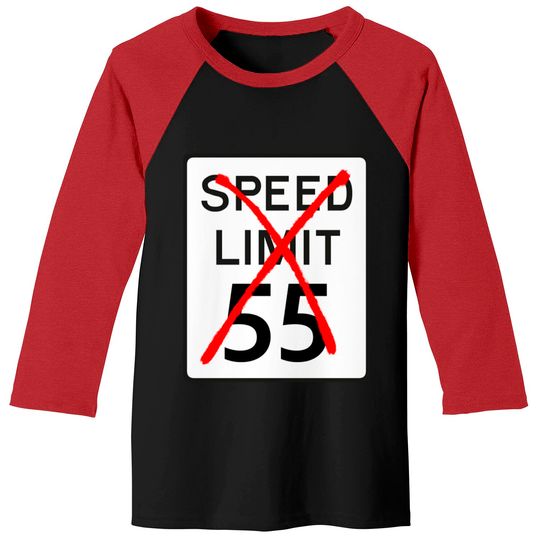 Speed Limit 55 - The Cannonball Run - Baseball Tees