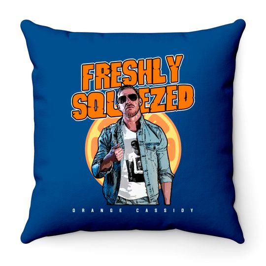 Pulpy Fresh OC - Orange Cassidy - Throw Pillows