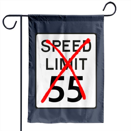 Speed Limit 55 - The Cannonball Run - Garden Flags