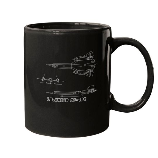 Lockheed YF-12A (Stealth Fighter) (white) - Stealth Fighter - Mugs