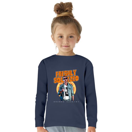 Pulpy Fresh OC - Orange Cassidy -  Kids Long Sleeve T-Shirts