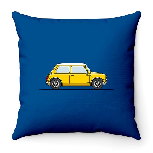 Classic Mini Cooper - Yellow - Mini - Throw Pillows