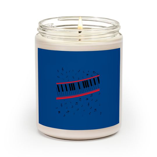 Michael Jackson 80s Beat It Piano // Keyboard Design - 80s Music Fan - Scented Candles