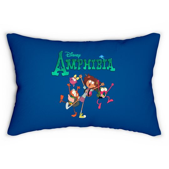 Disney Amphibia Lumbar Pillows All Characters, Disney Characters Lumbar Pillow, Matching Lumbar Pillow, Disney World Lumbar Pillow, Disneyland Lumbar Pillow.