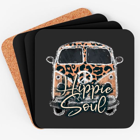 Hippie Soul VW Van by Clementines Coasters