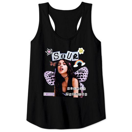 Olivia Sour Album Shirt, Olivia Rodrigo Sour Tour 2022, Music Tank Tops