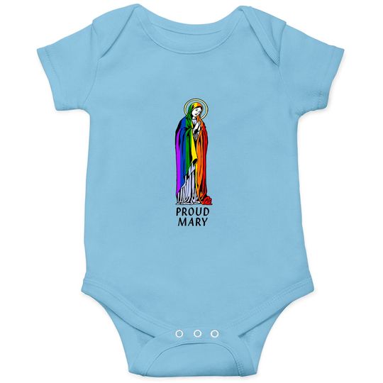 Mother Mary Onesies, Mother Mary Gift, Christian Onesies, Christian Gift, Proud Mary Rainbow Flag Lgbt Gay Pride Support Lgbtq Parade Onesies