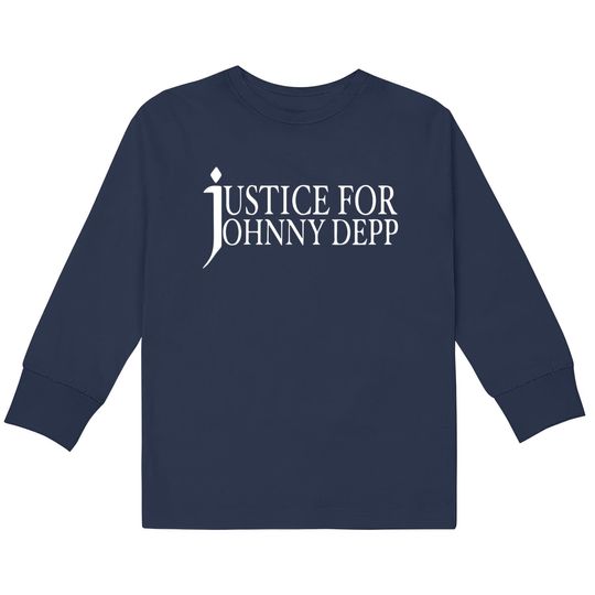 Justice For Johnny Depp  Kids Long Sleeve T-Shirts, Johnny Depp Shirt, Johnny Depp Tee