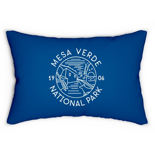 Mesa Verde National Park 1906 Colorado Lumbar Pillows