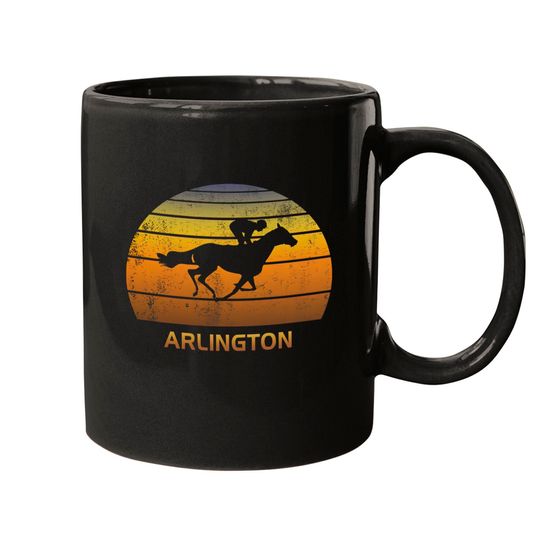 Retro Arlington Illinois Horse Racing Park Mug Mugs