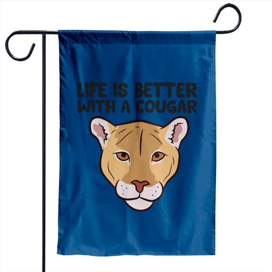 Funny Cougars Lover Life Is Better With Cougar Garden Flags