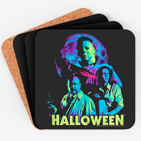 Michael Myers Horror Movie Dr. Loomis Laurie Coasters