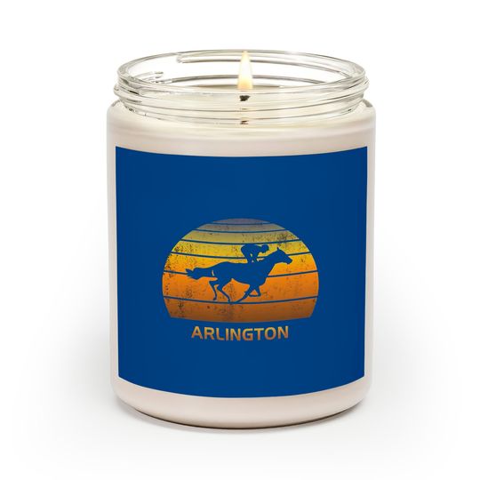Retro Arlington Illinois Horse Racing Park Scented Candle Scented Candles