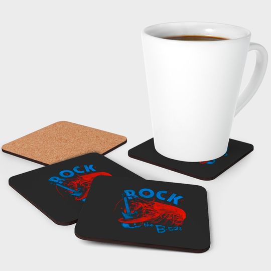 The B-52's Rock Lobster White Coasters