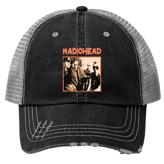 Radiohead Group Trucker Hat Prtin Art Trucker Hats