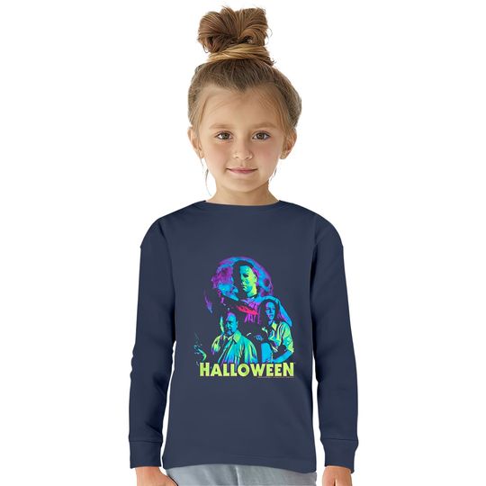 Michael Myers Horror Movie Dr. Loomis Laurie  Kids Long Sleeve T-Shirts