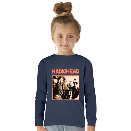 Radiohead Group Shirt Prtin Art  Kids Long Sleeve T-Shirts