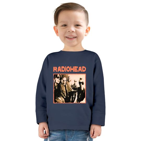 Radiohead Group Shirt Prtin Art  Kids Long Sleeve T-Shirts