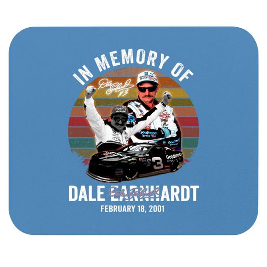 In Memory Of Dale Earnhardt Signature Mouse Pads, Dale Earnhardt Mouse Pad Fan Gifts, Dale Earnhardt Number 3 Mouse Pad, Dale Earnhardt Vintage Mouse Pad