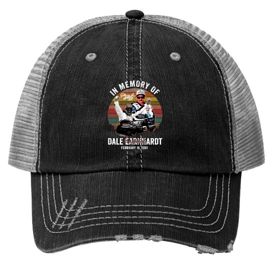 In Memory Of Dale Earnhardt Signature Trucker Hats, Dale Earnhardt Trucker Hat Fan Gifts, Dale Earnhardt Number 3 Trucker Hat, Dale Earnhardt Vintage Trucker Hat