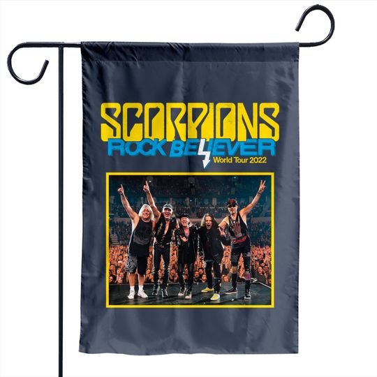 Scorpions Rock Believer World Tour 2022 Garden Flag, Scorpions Garden Flag, Concert Tour 2022 Garden Flags, Scorpions Band Garden Flags
