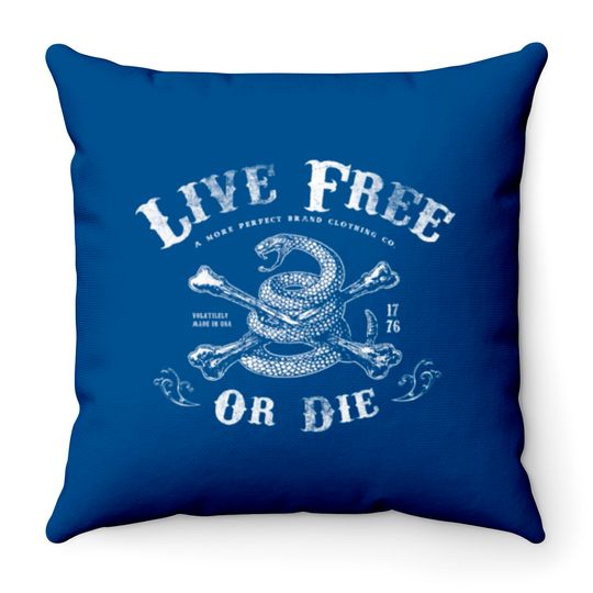 Live Free or Die 02 Throw Pillows