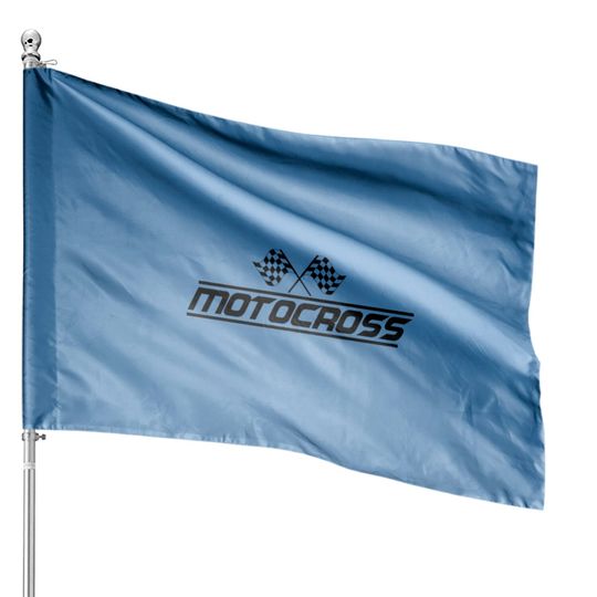 Moto Cross Motocross Driver Motorcycle Motocrosser House Flags
