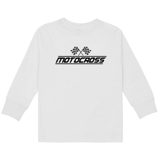 Moto Cross Motocross Driver Motorcycle Motocrosser  Kids Long Sleeve T-Shirts