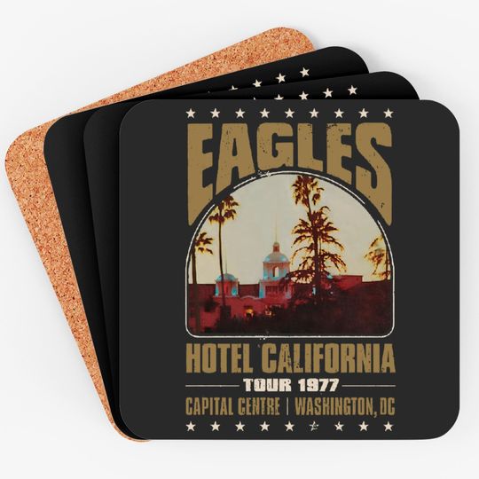 Hotel California Eagles Concert Tour 2022 Rock Band Coasters