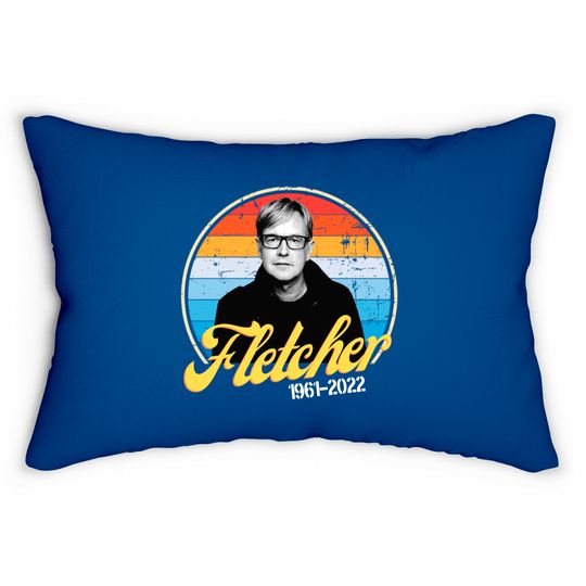 RIP Andy Fletcher Lumbar Pillows, Andy Fletcher Depeche Mode Founding Member