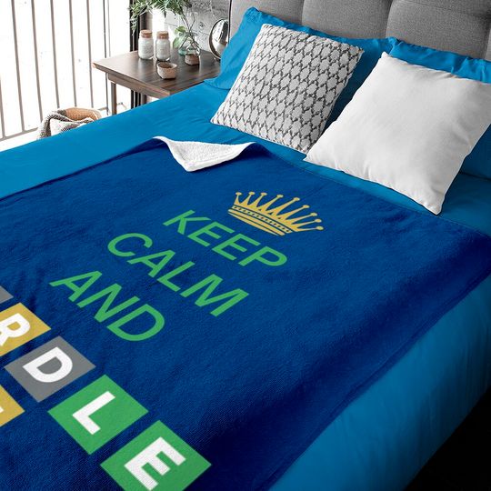 Keep Calm And Wordle On | Wordle Player Gift Ideas Baby Blankets