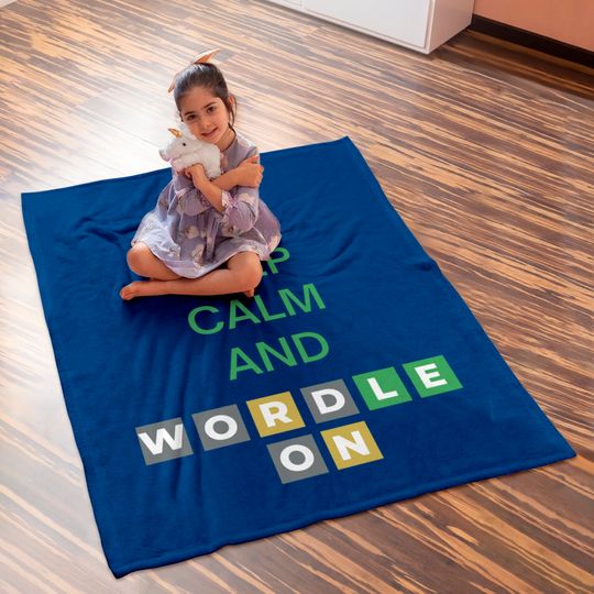 Keep Calm And Wordle On | Wordle Player Gift Ideas Baby Blankets