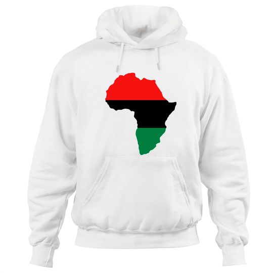 Red, Black & Green Africa Flag Hoodies