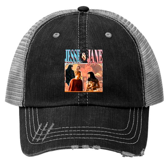 RETRO Jesse Pinkman jane Margolis, Couple Trucker Hats,Vintage Jesse Pinkman Trucker Hats Retro | Breaking Bad Trucker Hats