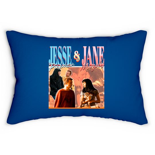 RETRO Jesse Pinkman jane Margolis, Couple Lumbar Pillows,Vintage Jesse Pinkman Lumbar Pillows Retro | Breaking Bad Lumbar Pillows