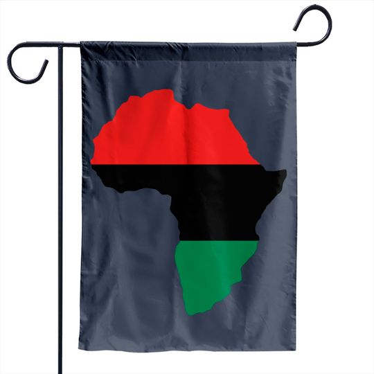 Red, Black & Green Africa Flag Garden Flags