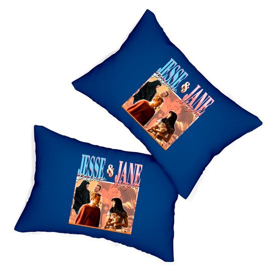 RETRO Jesse Pinkman jane Margolis, Couple Lumbar Pillows,Vintage Jesse Pinkman Lumbar Pillows Retro | Breaking Bad Lumbar Pillows