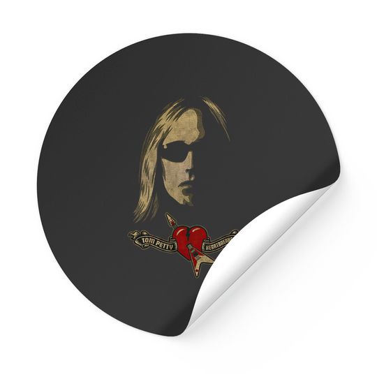 Tom Petty & The Heartbreakers Unisex Sticker: Shades Logo