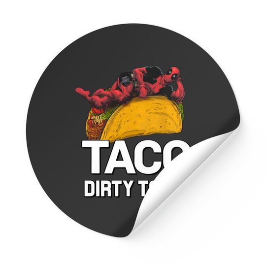 Marvel Deadpool Taco Dirty to Me Racerback Stickers