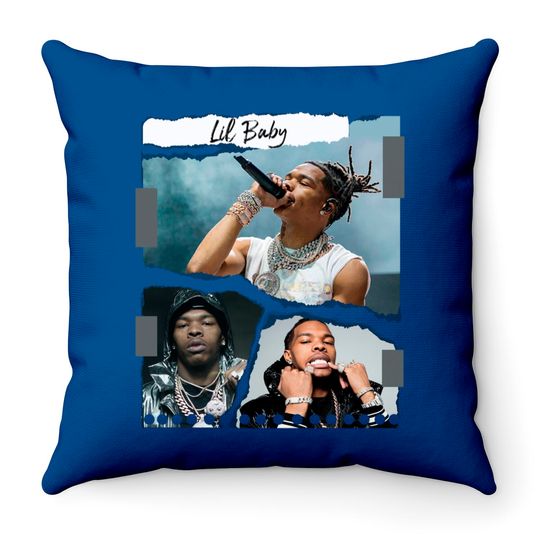 Lil baby Throw Pillows Lil baby vintage Throw Pillows,Lil baby 90s Throw Pillows