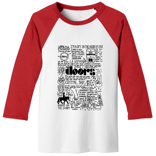 The Doors Shirt, The Doors Baseball Tees, The Doors, The Doors Unisex, The Doors Clothing
